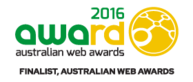 Australian Web Awards 2016. Finalist, Australian Web Awards.